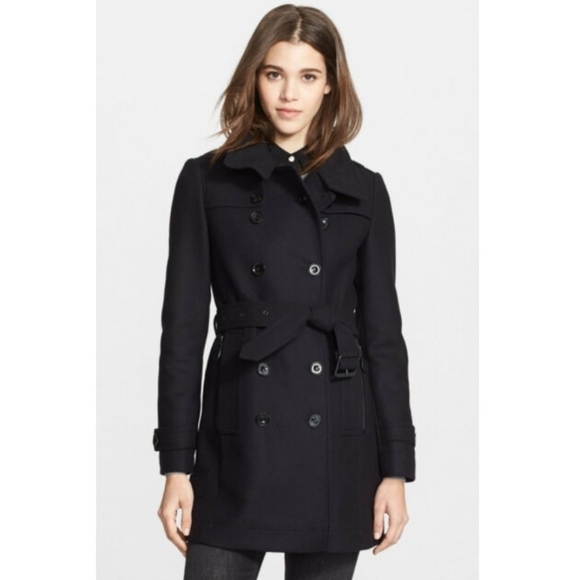 Burberry Jackets & Blazers - Burberry Balmoral Classic Black Wool Trench Coat